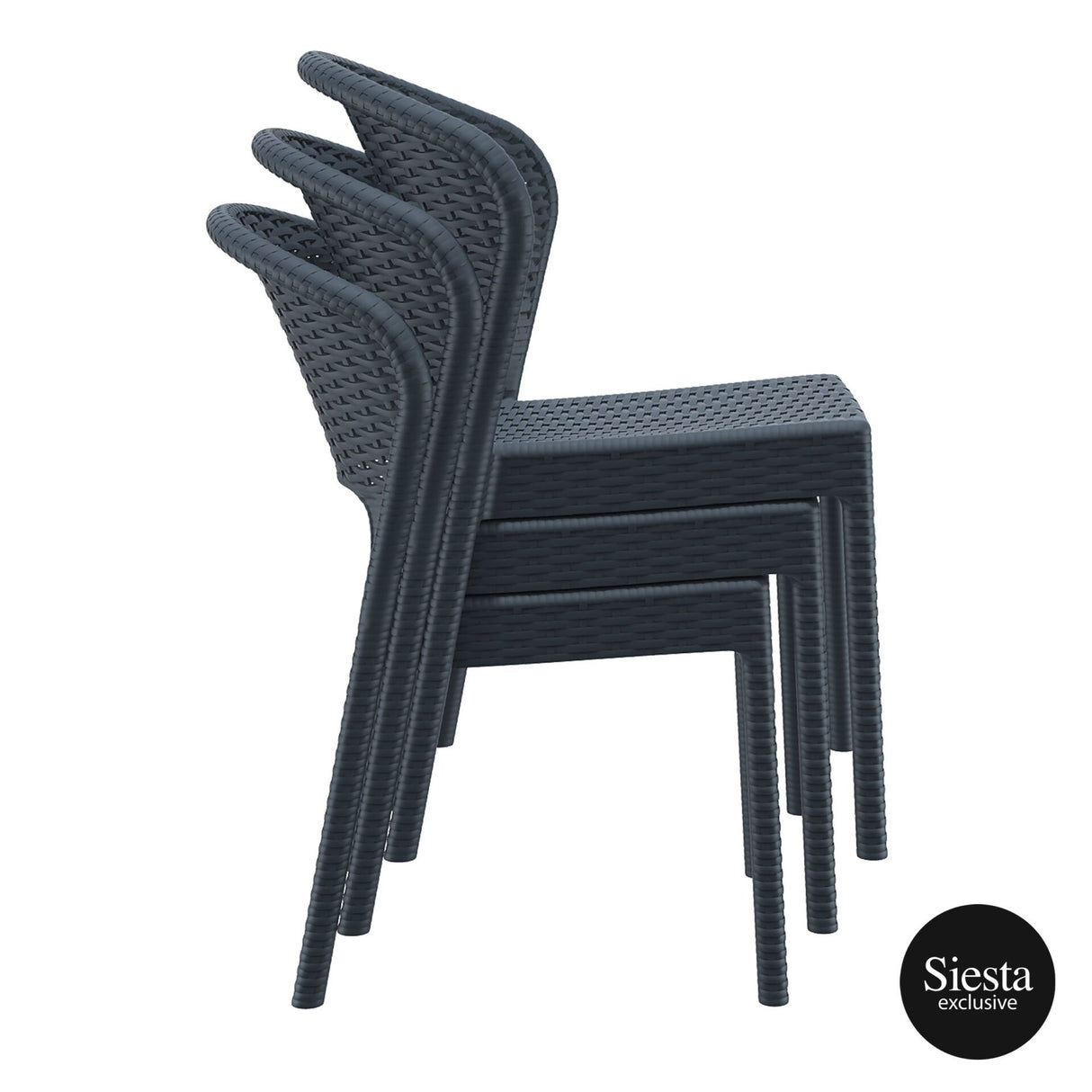 FL 9 Piece Tahiti Hospitality Outdoor Dining Table with Daytona Chair Set
