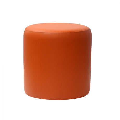 FL PU Leather Round Ottoman for Reception Area
