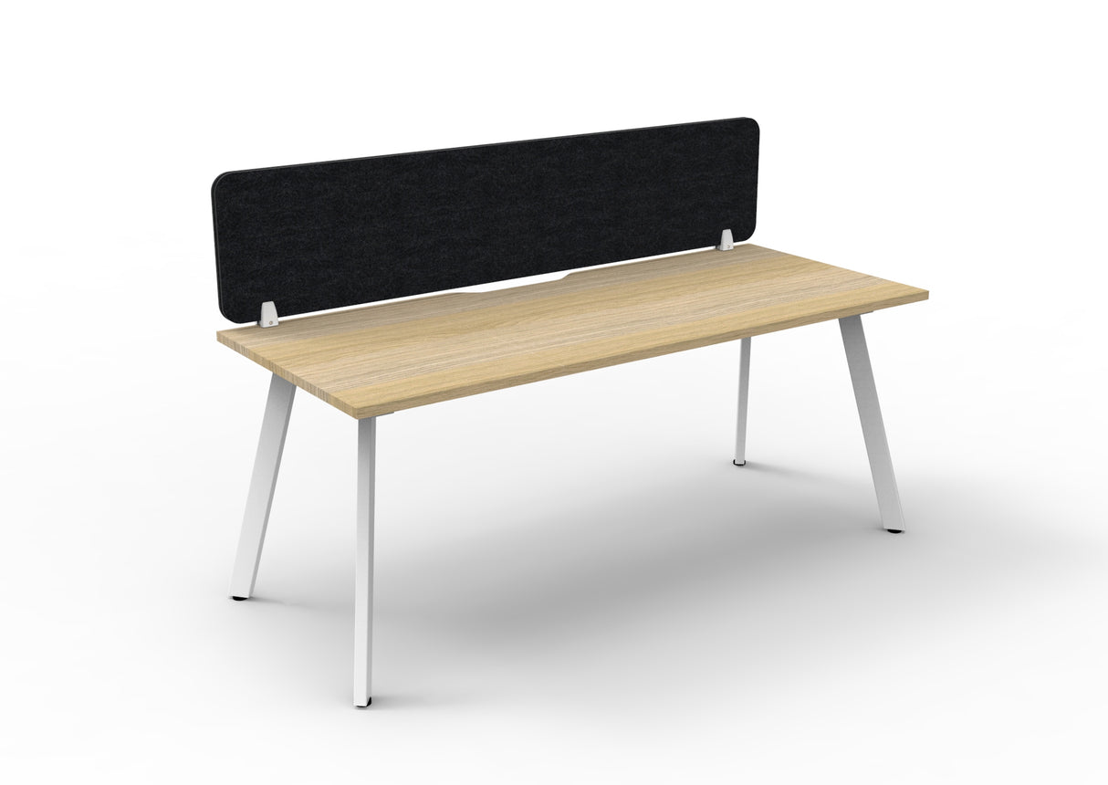 RL Eternity Single Sided Workstation with Black Eco Panel Screen