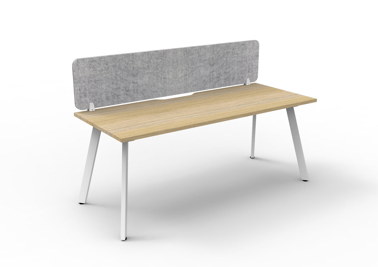 RL Eternity Single Sided Workstation with Grey Eco Panel Screen