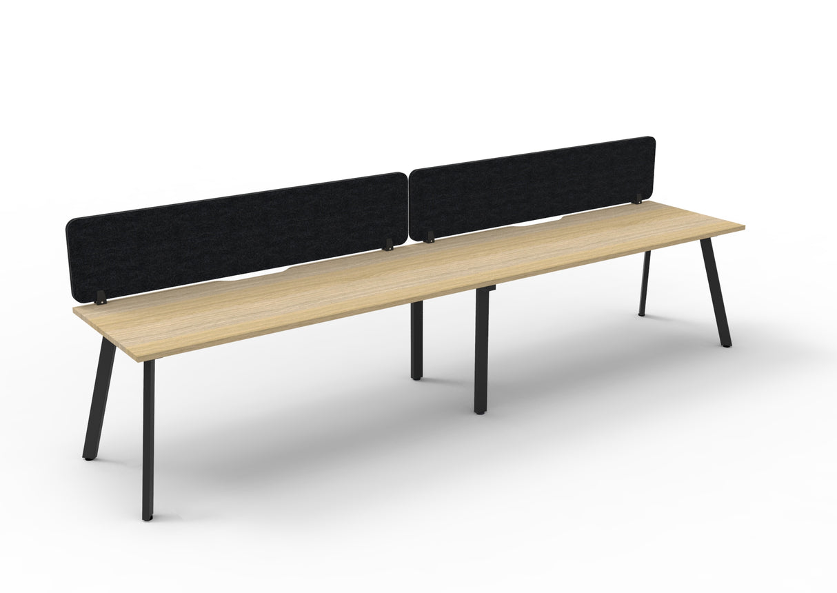 RL Eternity Single Sided Workstation with Black Eco Panel Screen