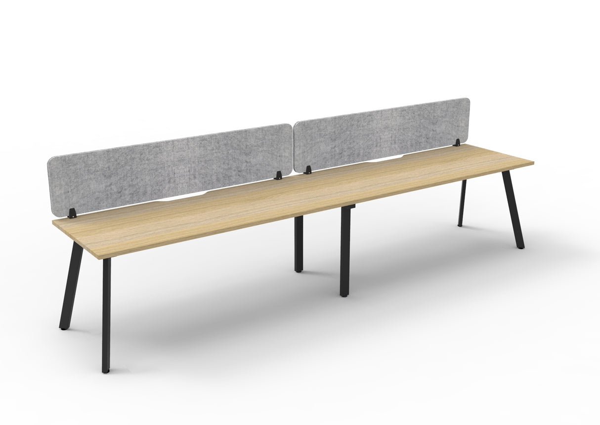 RL Eternity Single Sided Workstation with Grey Eco Panel Screen