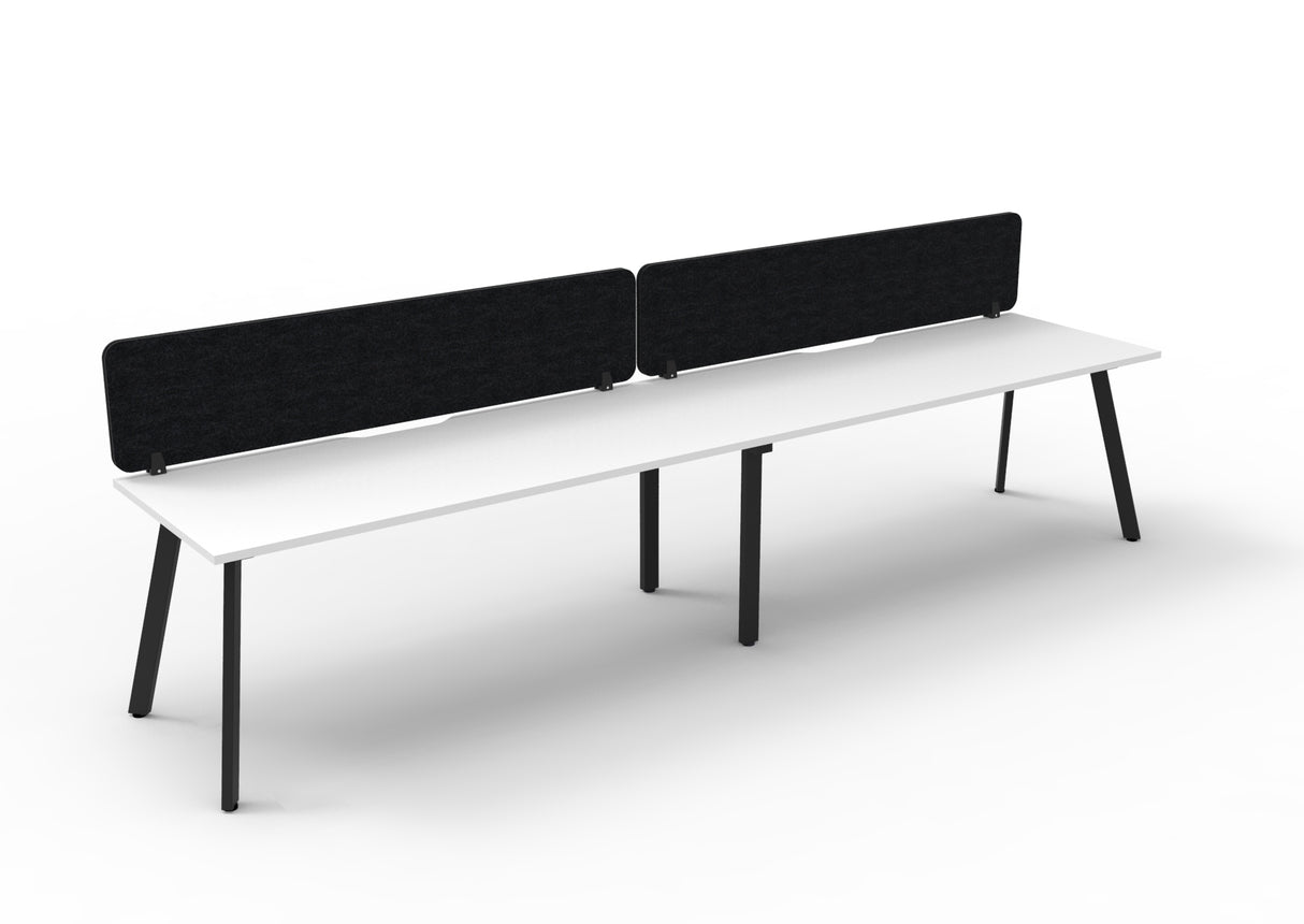 RL Eternity Single Sided Workstation with Black Eco Panel Screen