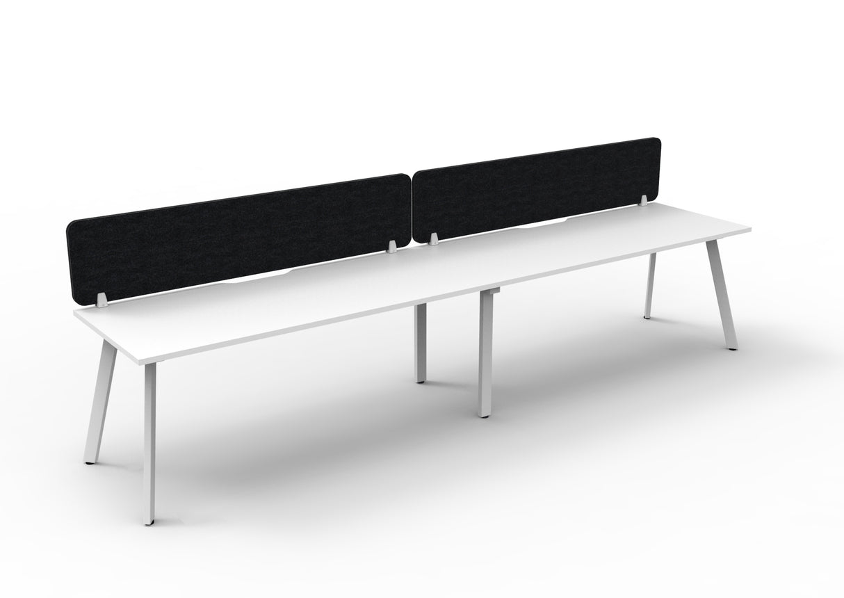 RL Eternity Single Sided Workstation with Black Eco Panel Screen