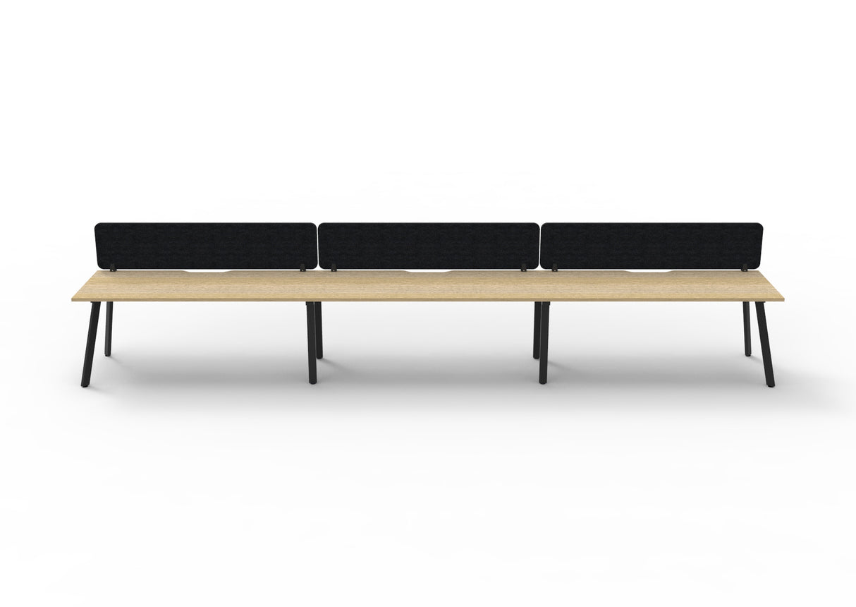 RL Eternity Single Sided Workstation with Black Eco Panel Screen