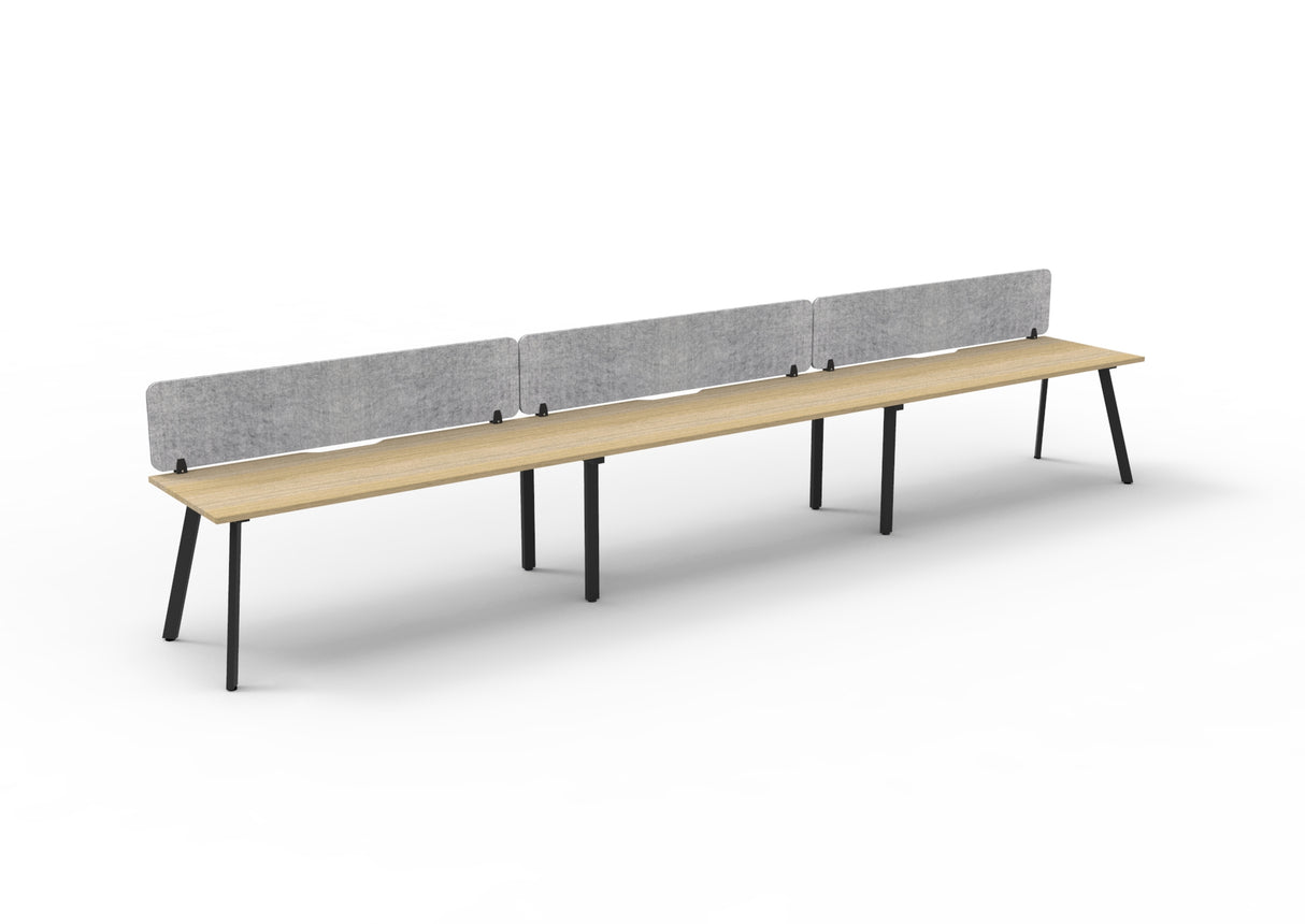 RL Eternity Single Sided Workstation with Grey Eco Panel Screen