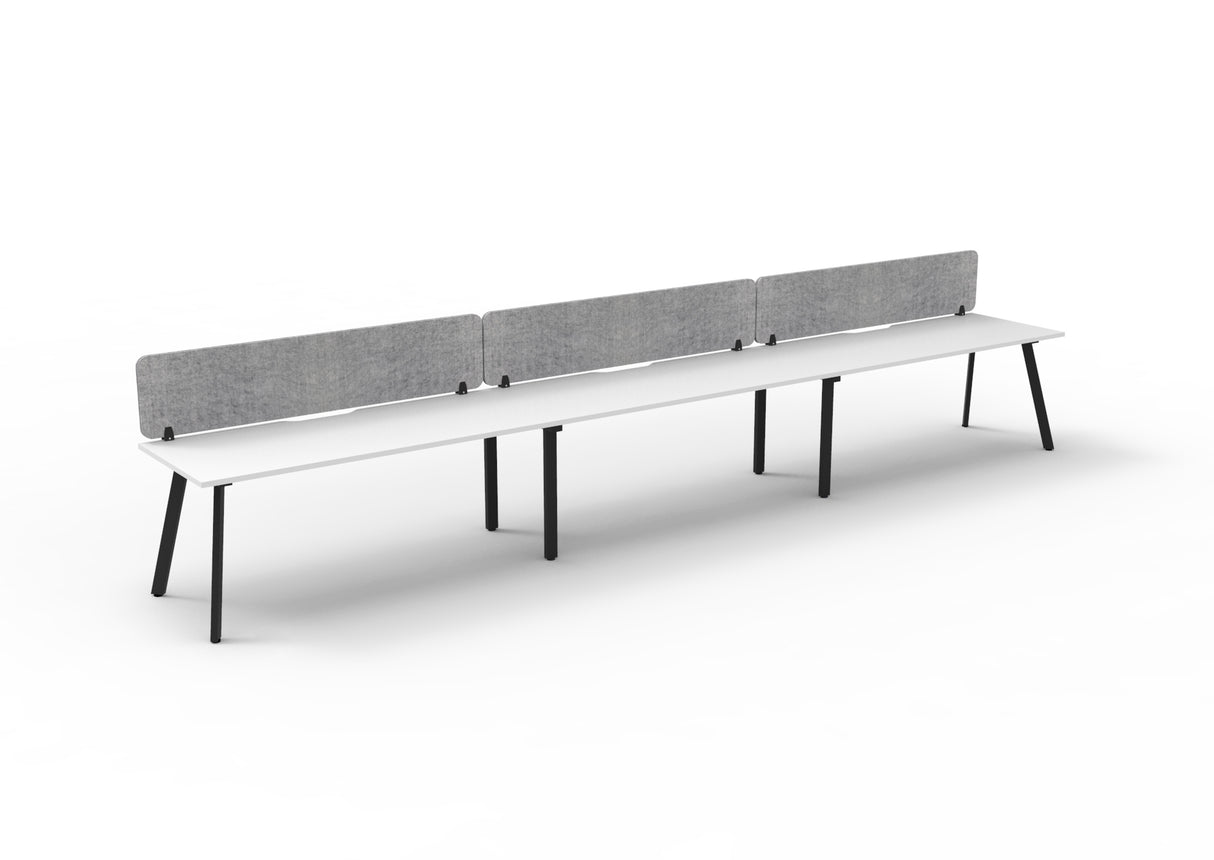 RL Eternity Single Sided Workstation with Grey Eco Panel Screen