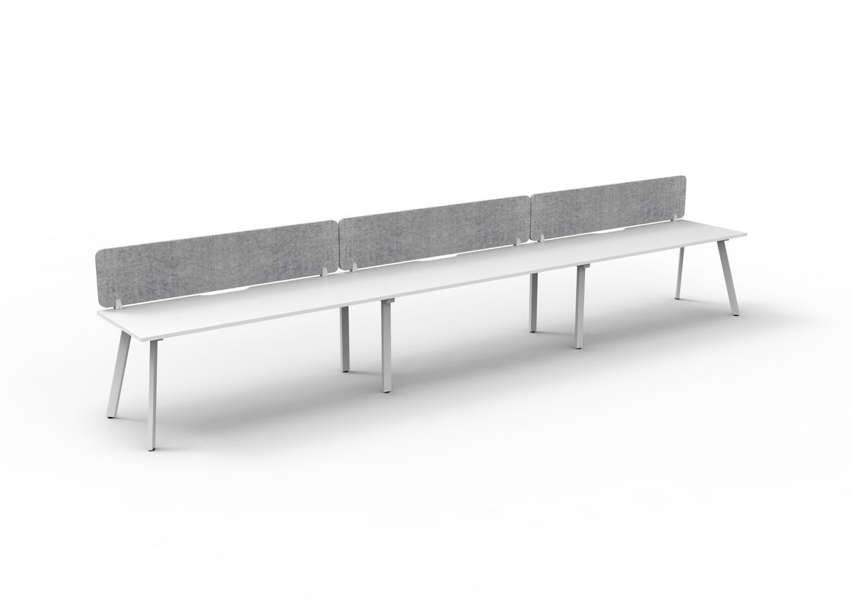 RL Eternity Single Sided Workstation with Grey Eco Panel Screen