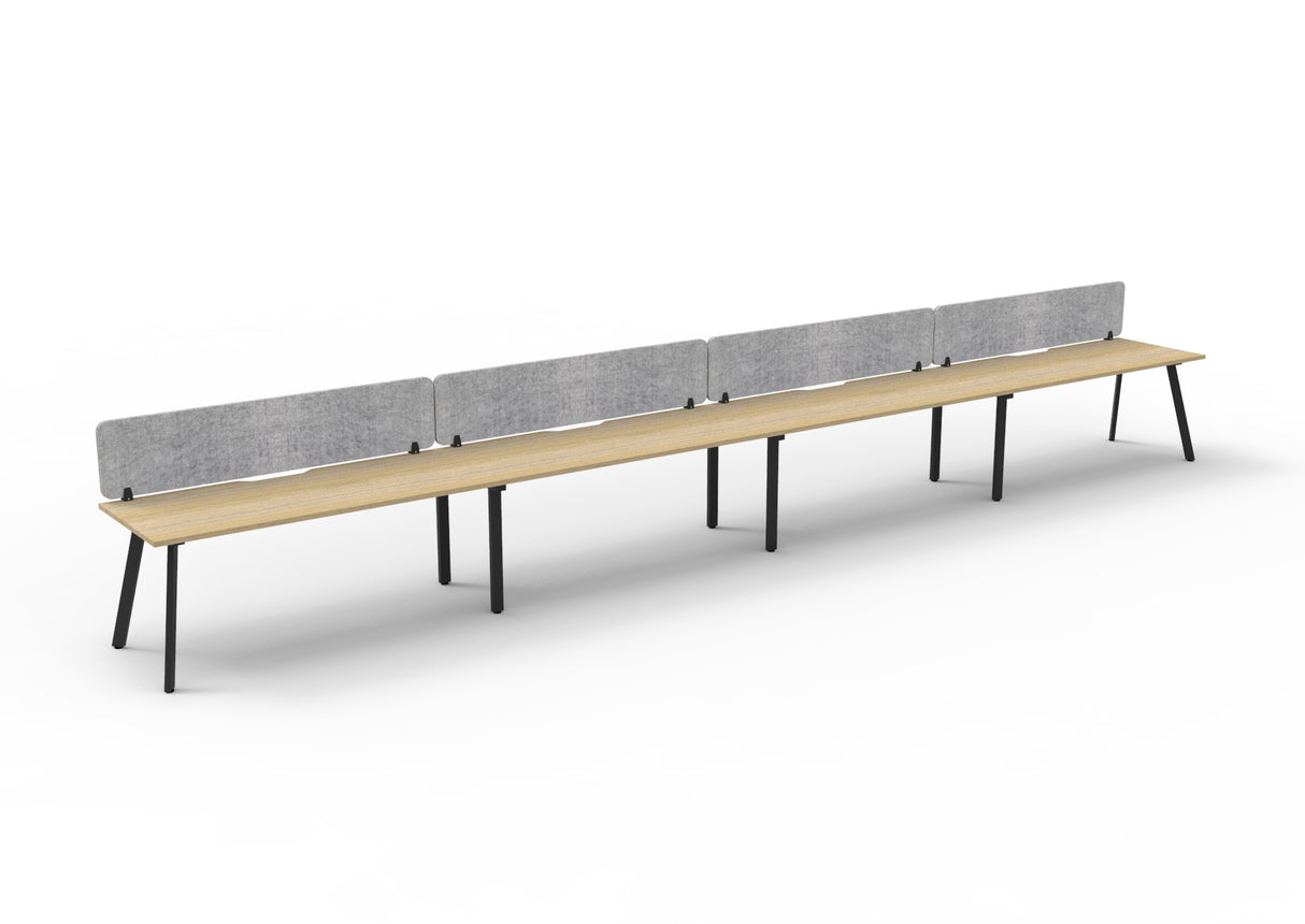 RL Eternity Single Sided Workstation with Grey Eco Panel Screen