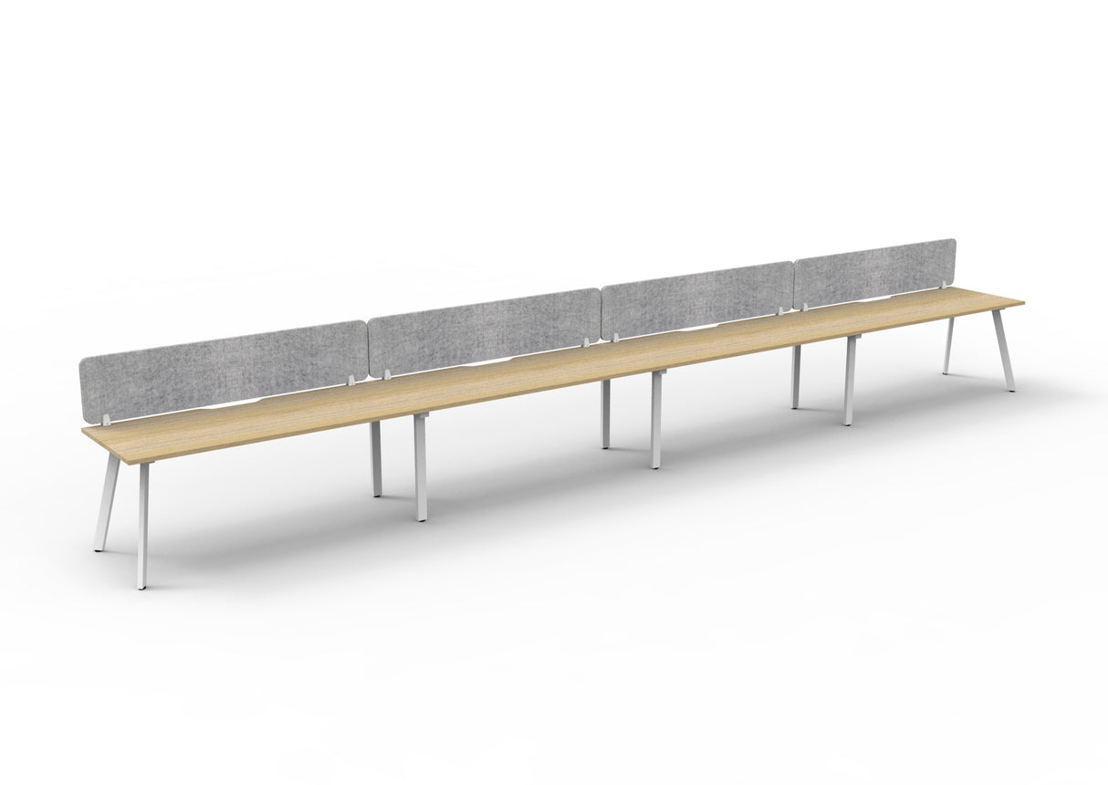 RL Eternity Single Sided Workstation with Grey Eco Panel Screen