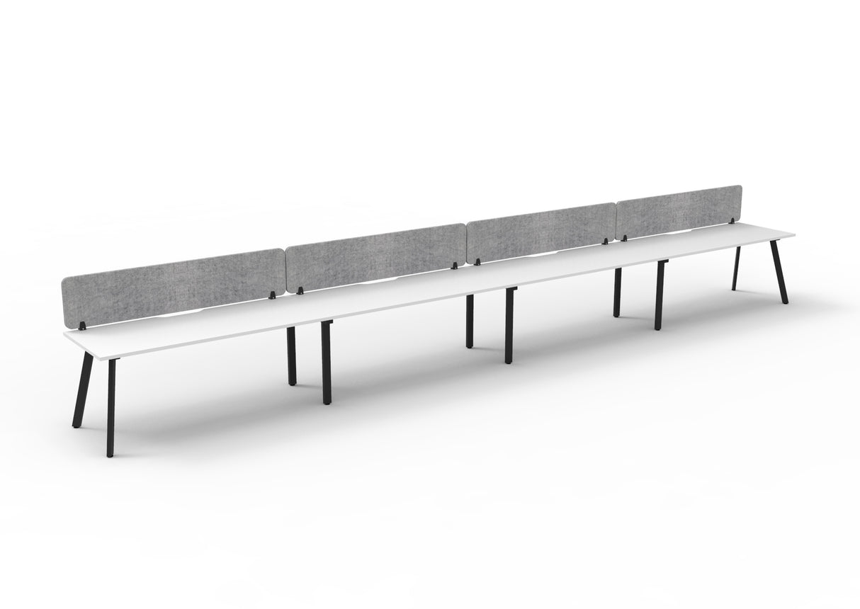 RL Eternity Single Sided Workstation with Grey Eco Panel Screen