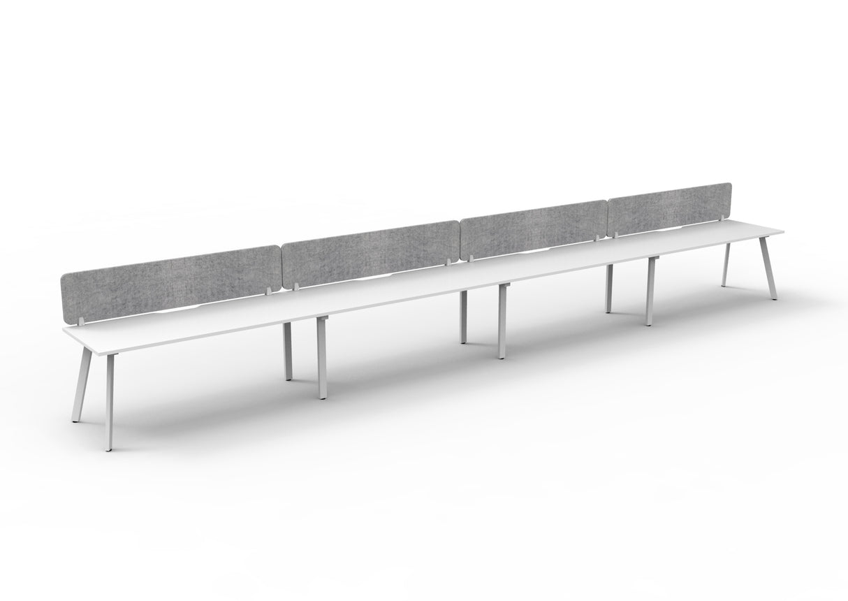 RL Eternity Single Sided Workstation with Grey Eco Panel Screen