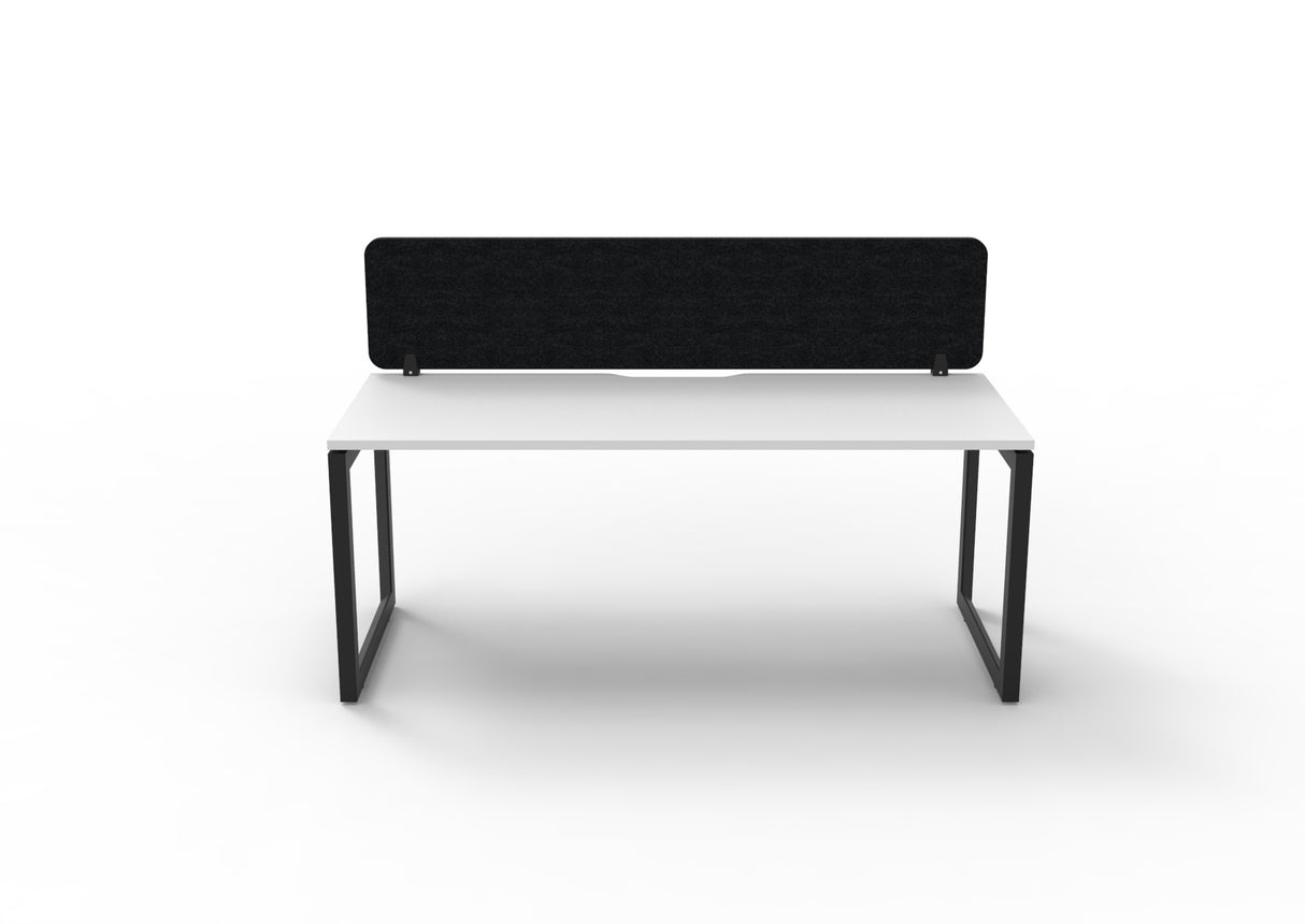 RL Infinity Loop Leg Single Sided Workstation with Black Eco Panel Screen