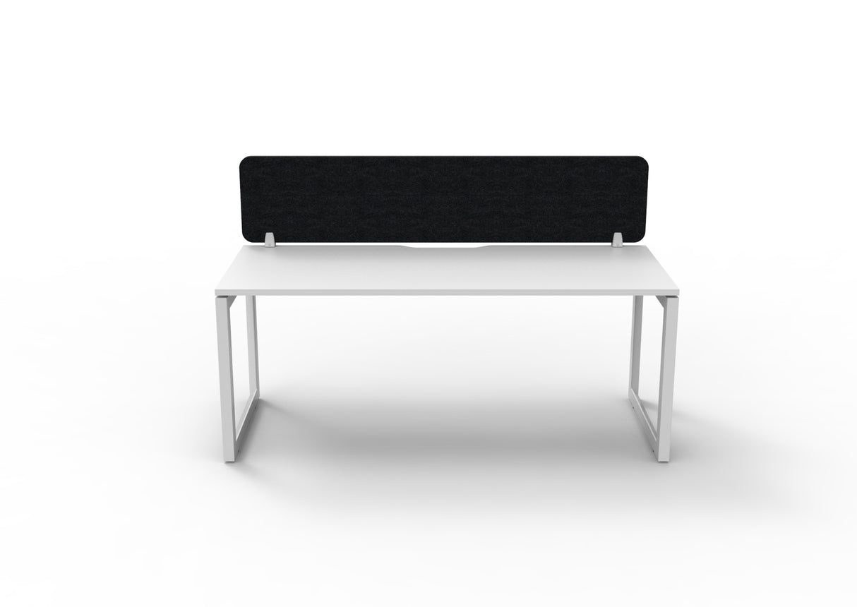 RL Infinity Loop Leg Single Sided Workstation with Black Eco Panel Screen