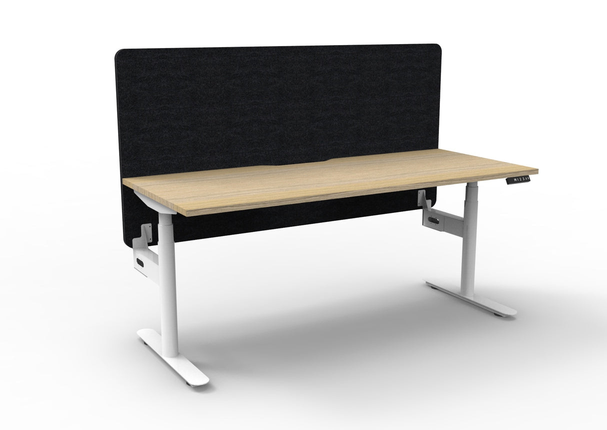 RL Halo Plus Motorized Height Adjustable Desk with Black Eco Panel Screen