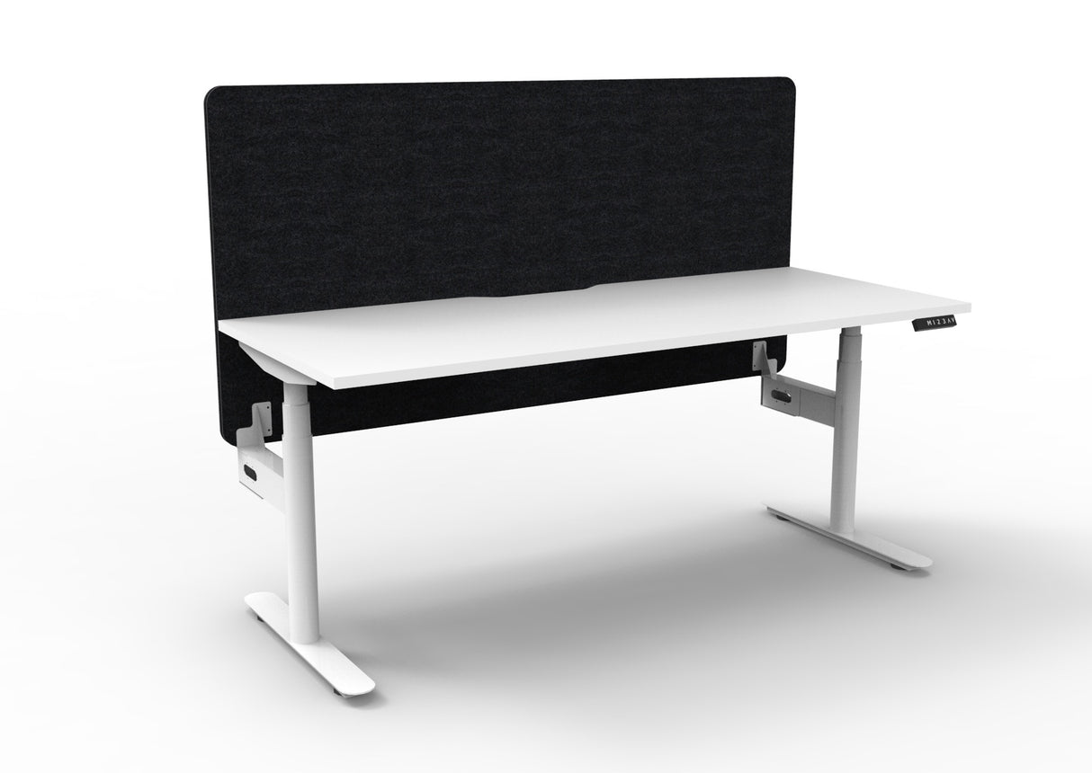 RL Halo Plus Motorized Height Adjustable Desk with Black Eco Panel Screen
