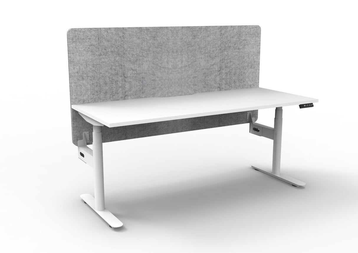 RL Halo Plus Motorized Height Adjustable Desk with Grey Eco Panel Screen