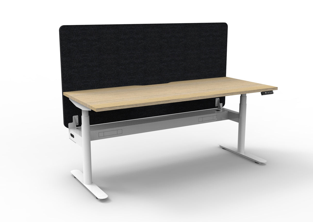RL Halo Plus Motorized Height Adjustable Desk with Black Eco Panel Screen