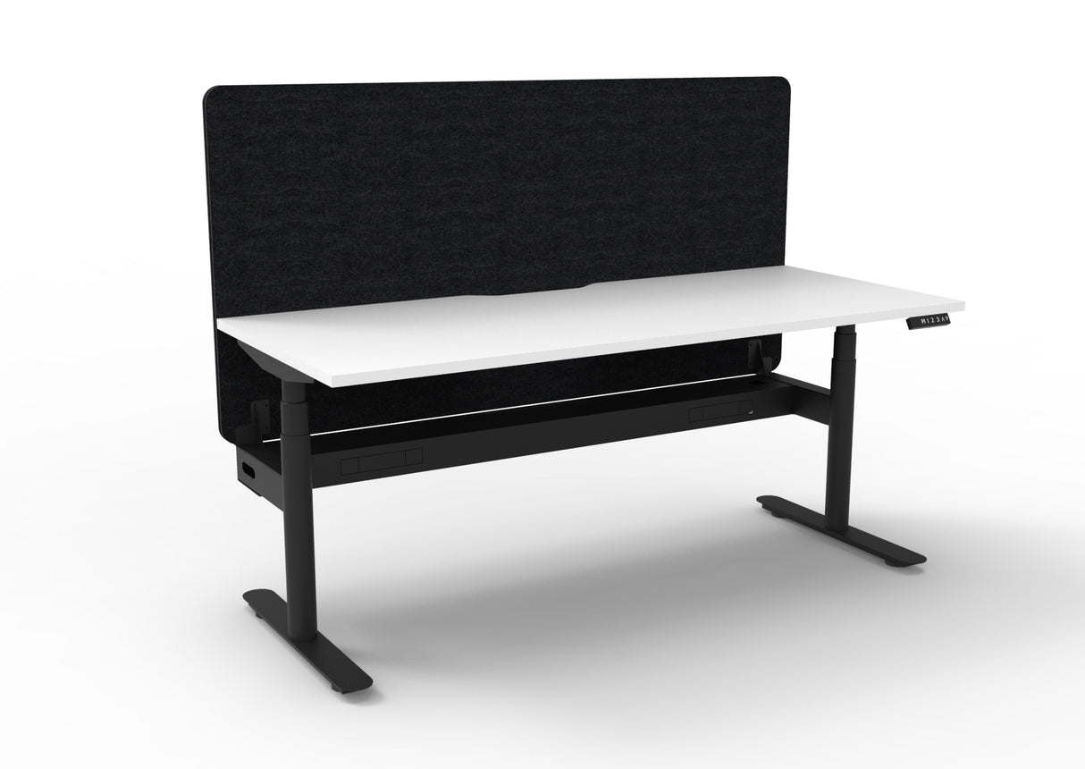 RL Halo Plus Motorized Height Adjustable Desk with Black Eco Panel Screen
