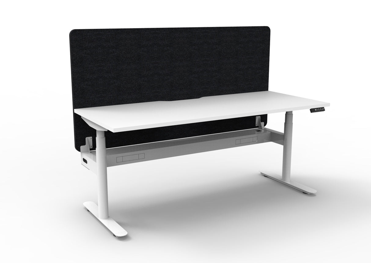 RL Halo Plus Motorized Height Adjustable Desk with Black Eco Panel Screen