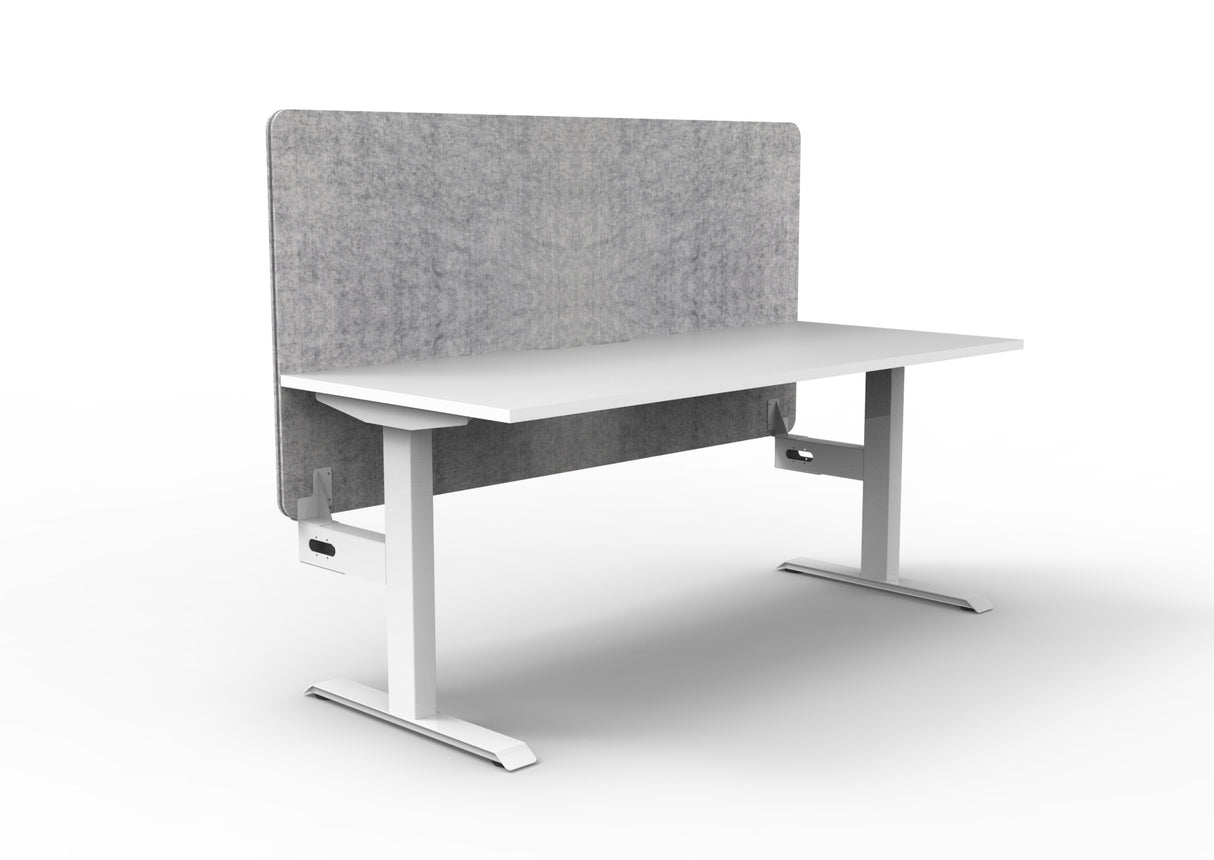 RL Boost Static Single Sided Workstation with Grey Eco Panel Screen