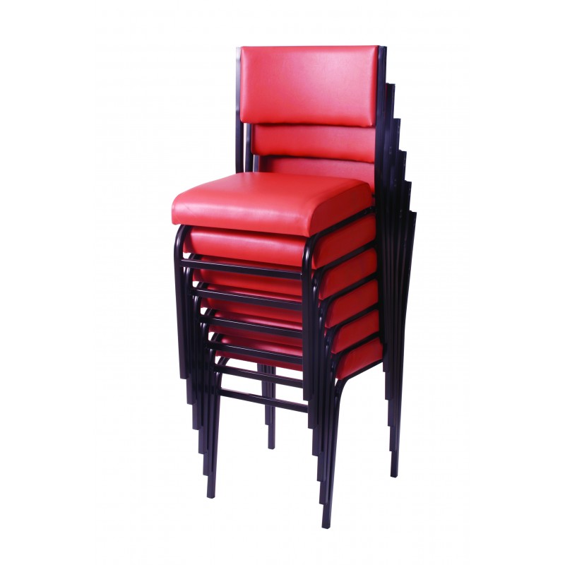 MA Client Fabric or Vinyl Upholstered Stackable Lecture Chair