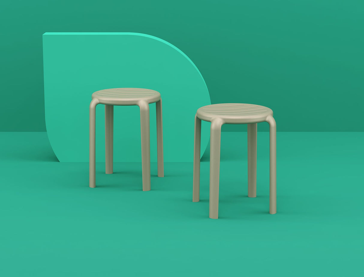 FL Tom Hospitality Outdoor Stackable Dining Stool