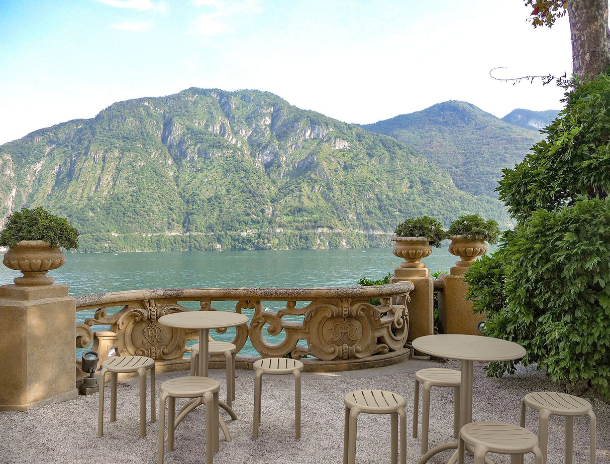 FL Tom Hospitality Outdoor Stackable Dining Stool