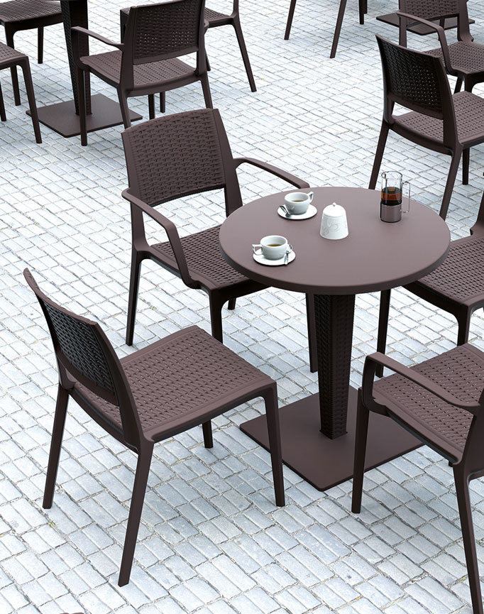 FL Verona Rattan Look Hospitality Chair
