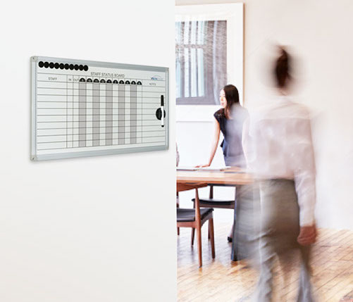 VC Magnetic Staff Status Board