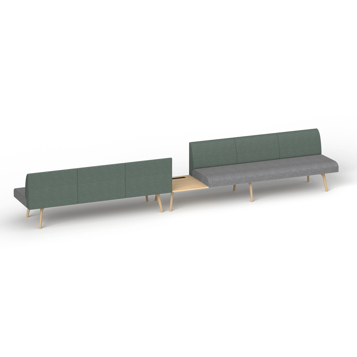 OL Willow Reception Area 6 Seater Sofa with Side Table