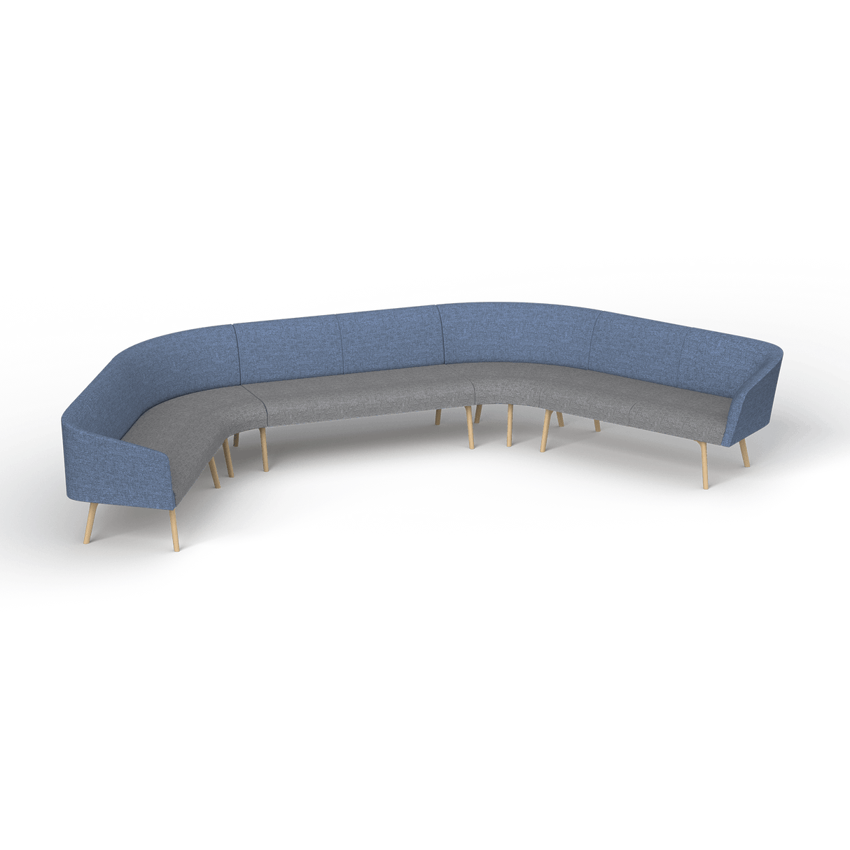 OL Willow Fabric Upholstered Reception Area 8 Seater Corner Sofa