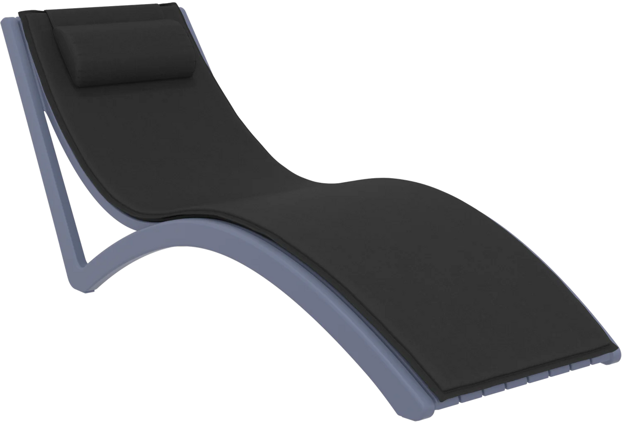 FL Slim Hospitality Stackable Sunlounger with Cushion & Pillow