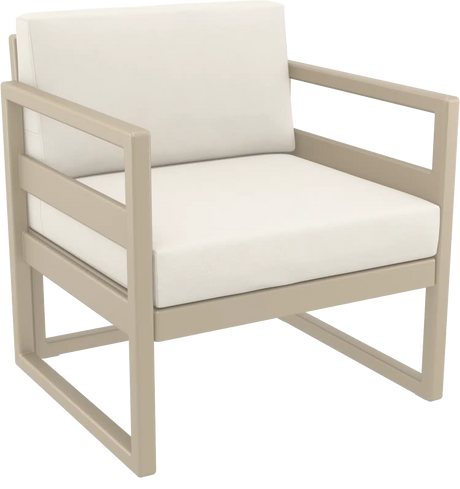 FL Mykonos Hospitality Outdoor Lounge Armchair with Cushion