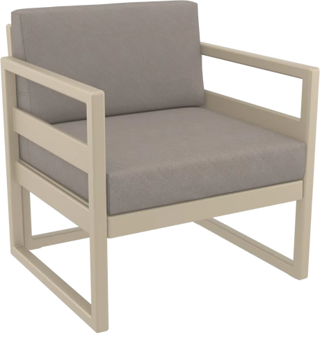 FL Mykonos Hospitality Outdoor Lounge Armchair with Cushion