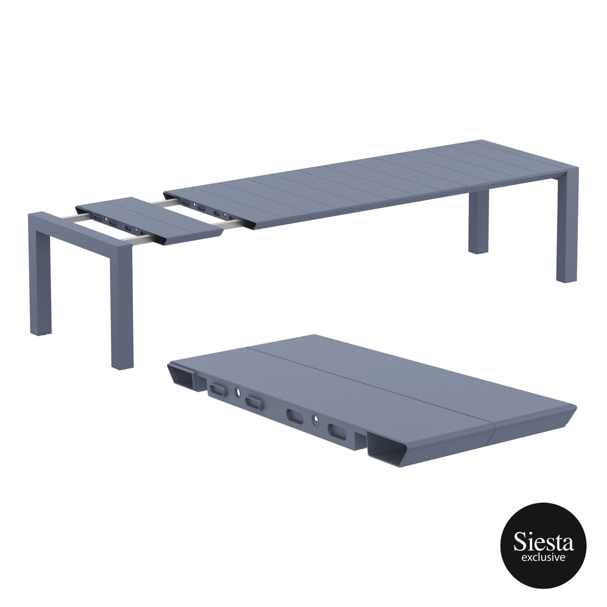 FL Vegas 8 Seater Hospitality Outdoor Extendable Dining Table with Air Chair