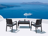 FL Resin Rattan Outdoor Ibiza Arm Chair & Tequila Coffee Table Package