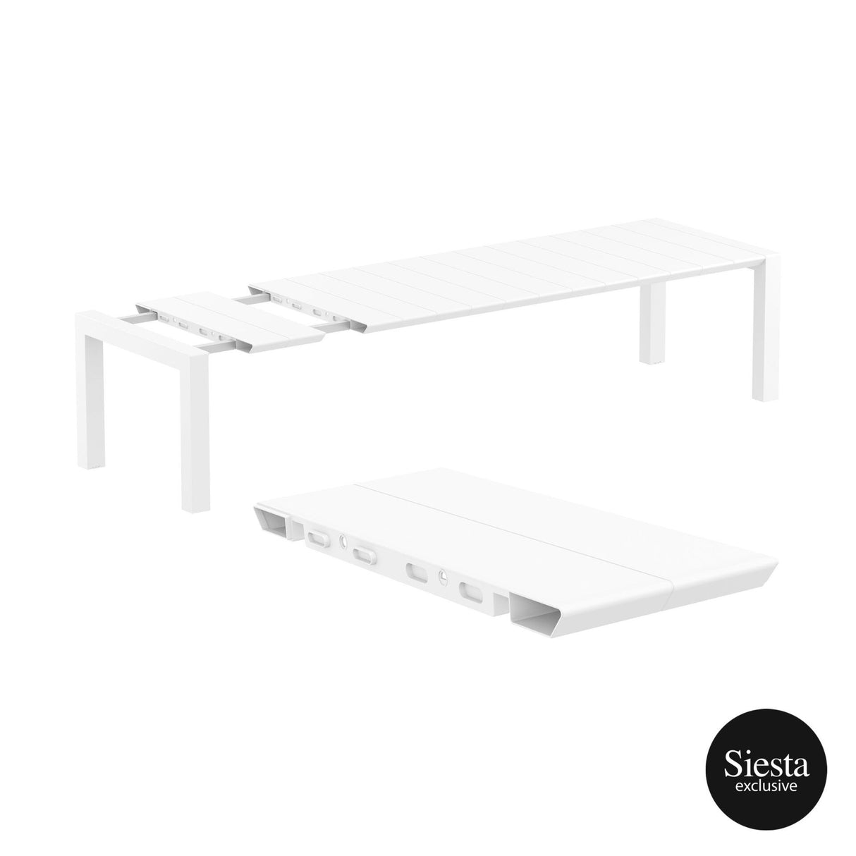 FL Vegas 8 Seater Hospitality Outdoor Extendable Dining Table with Air Chair