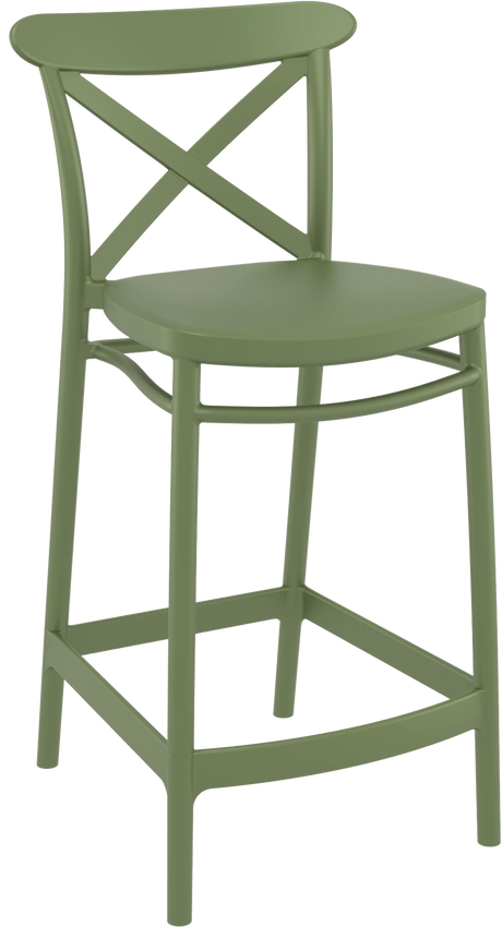 FL Crossback Hospitality Outdoor Counter Stool