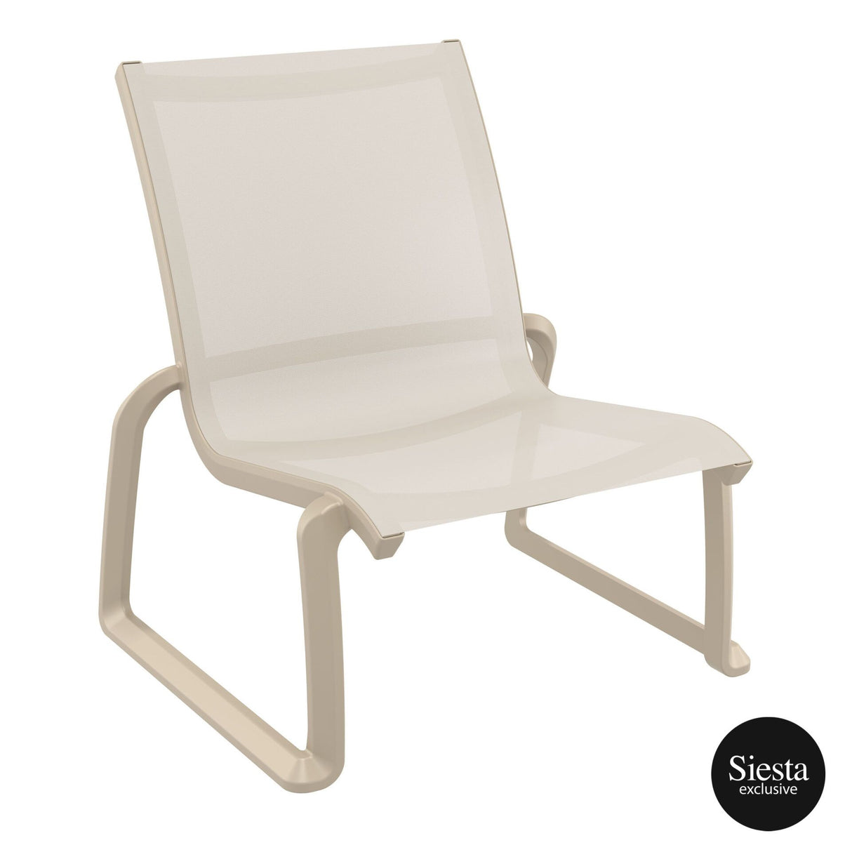 FL Pacific Hospitality Outdoor Stackable Lounge Chair