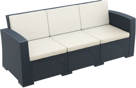 FL Monaco Hospitality Outdoor 3 Seater Lounge with Cushion