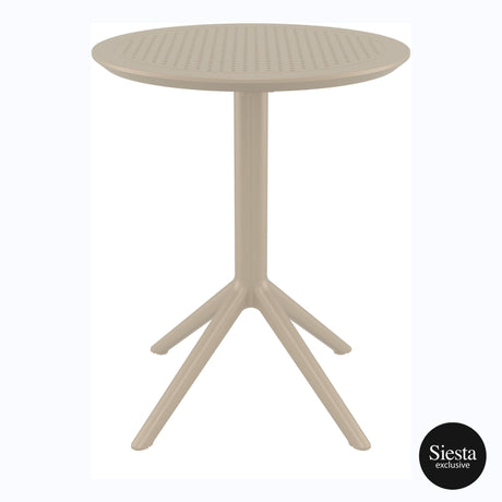 FL Sky Hospitality Round Folding Table