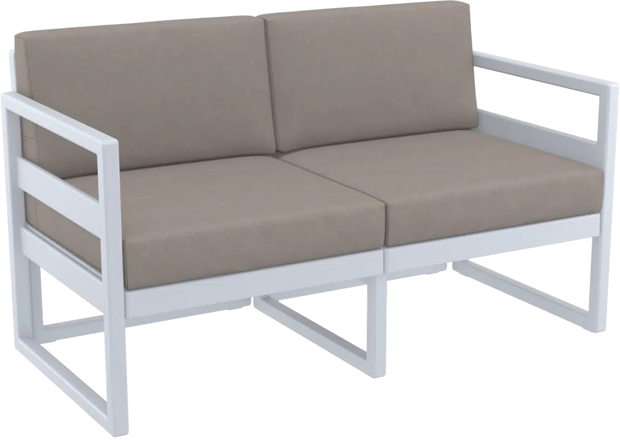 FL Mykonos Hospitality Outdoor 2 Seater Lounge with Cushion