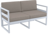 FL Mykonos Hospitality Outdoor 2 Seater Lounge with Cushion