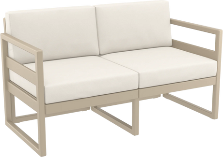 FL Mykonos Hospitality Outdoor 2 Seater Lounge with Cushion