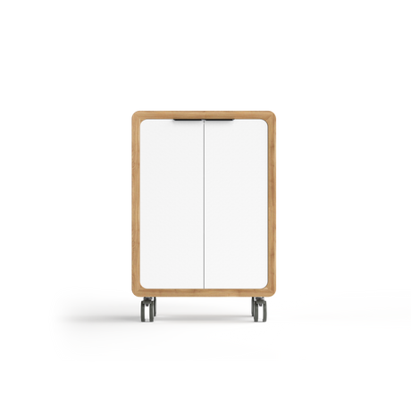 OL Rover 3 Tier Mobile Cupboard with Acoustic Pinnable Board