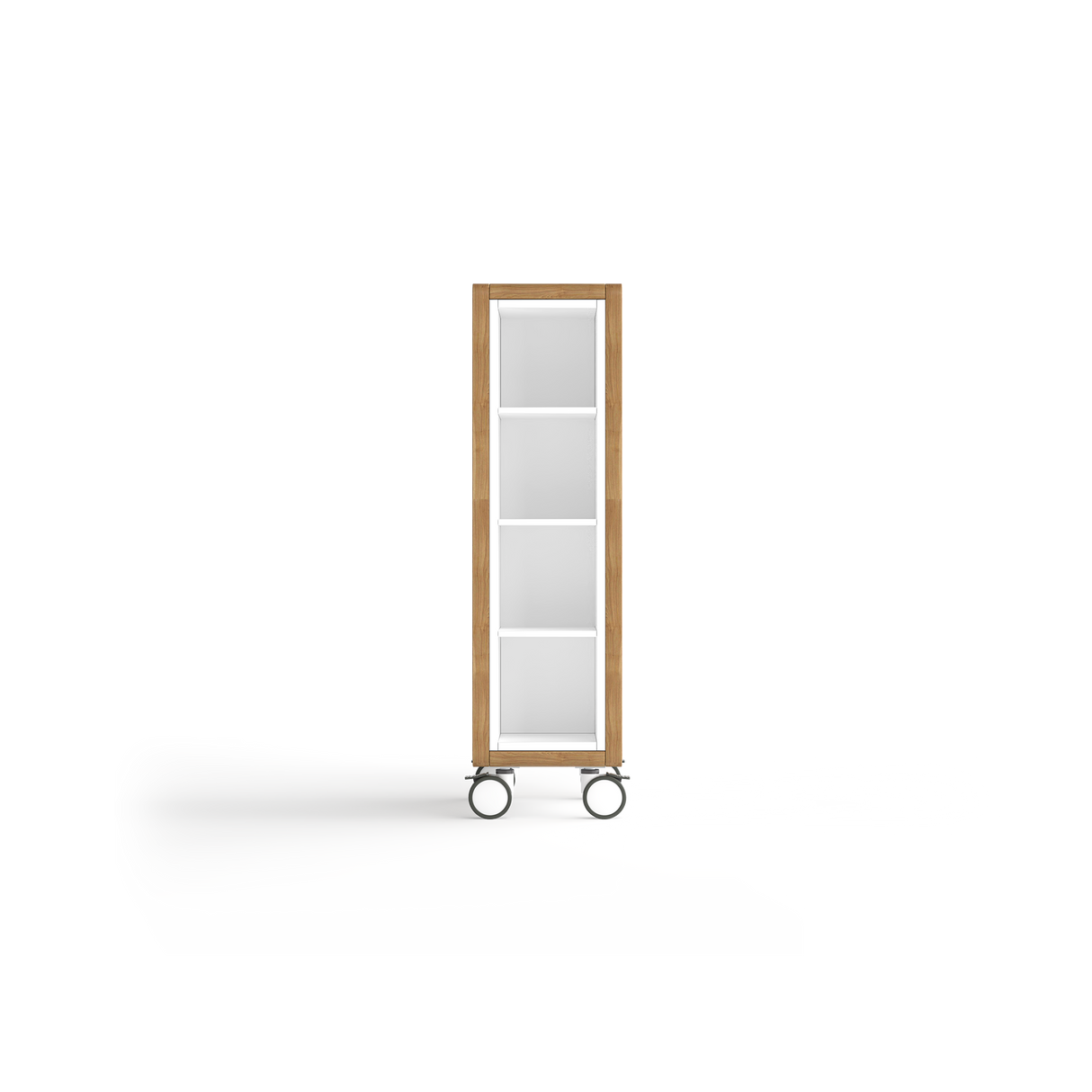 OL Rover Portable Glass Whiteboard with Storage Compartments