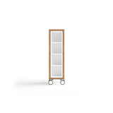 OL Rover Portable Glass Whiteboard with Storage Compartments