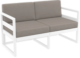 FL Mykonos Hospitality Outdoor 2 Seater Lounge with Cushion