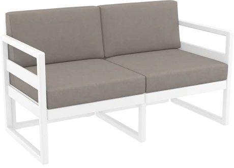 FL Mykonos Hospitality Outdoor 2 Seater Lounge with Cushion